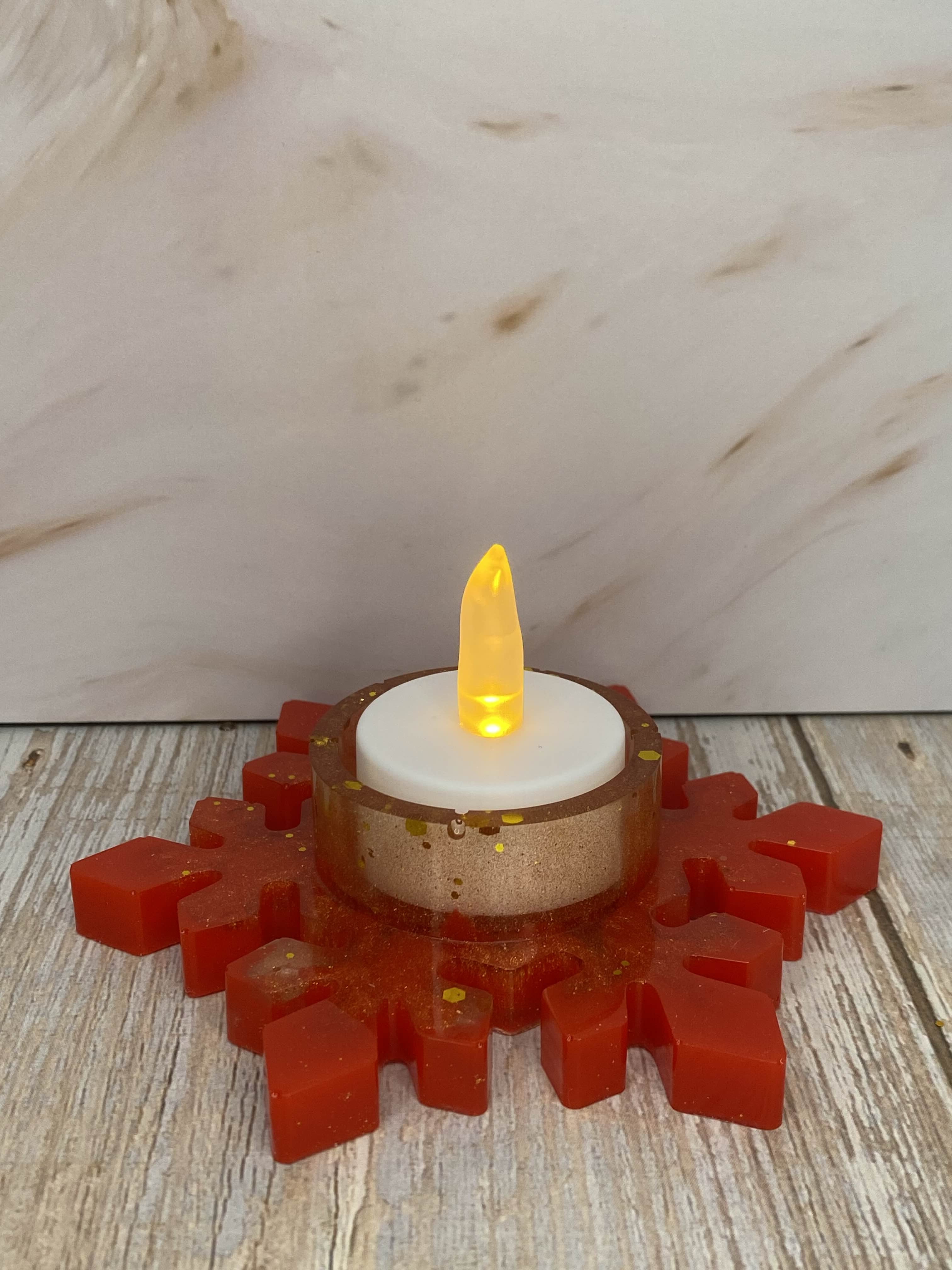 Schneeflocke Rot-Braun B-Ware