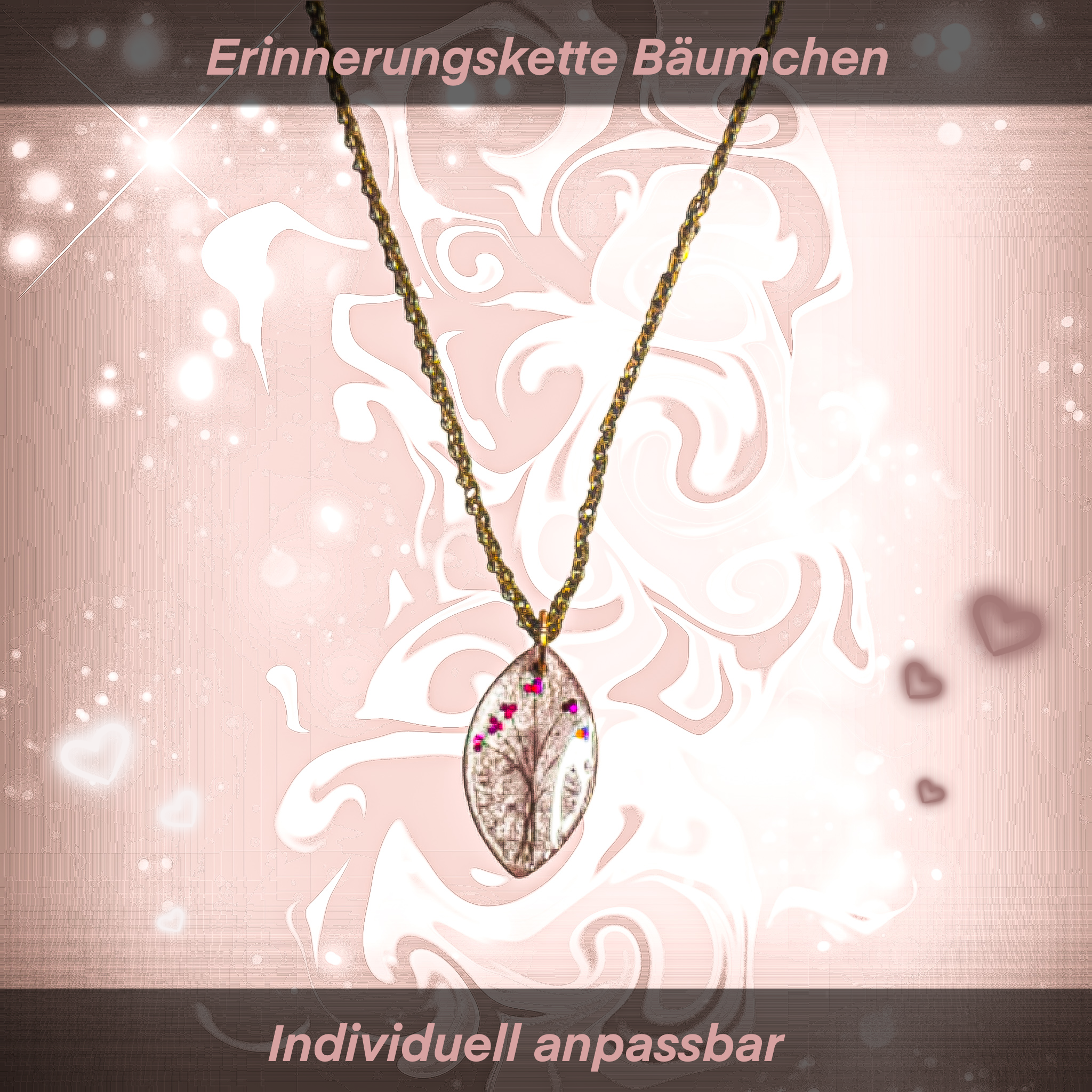 Erinnerungskette Oval "Bäumchen"