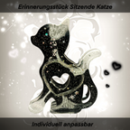 Erinnerungsstück "Sitzende Katze"