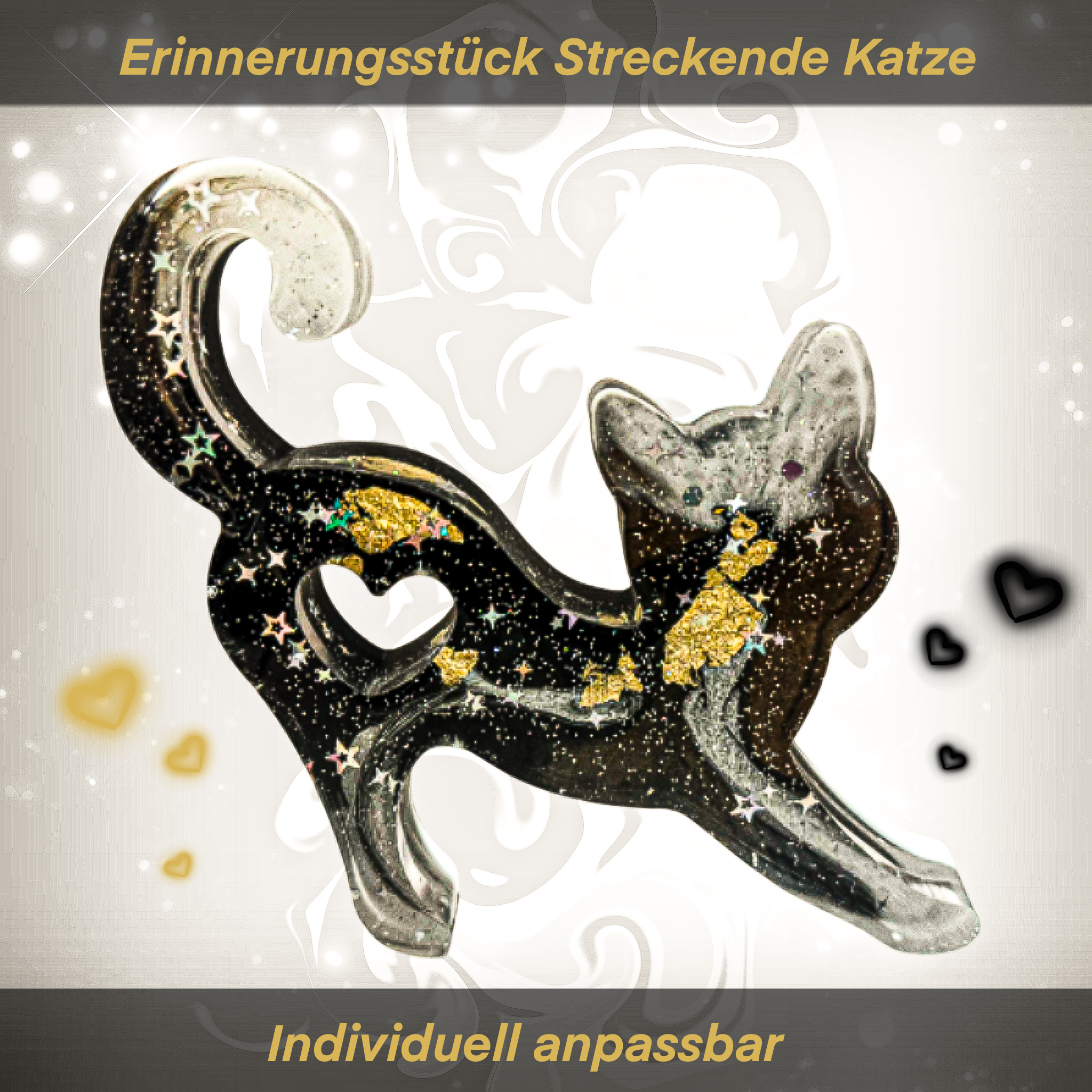 Erinnerungsstück "Streckende Katze"