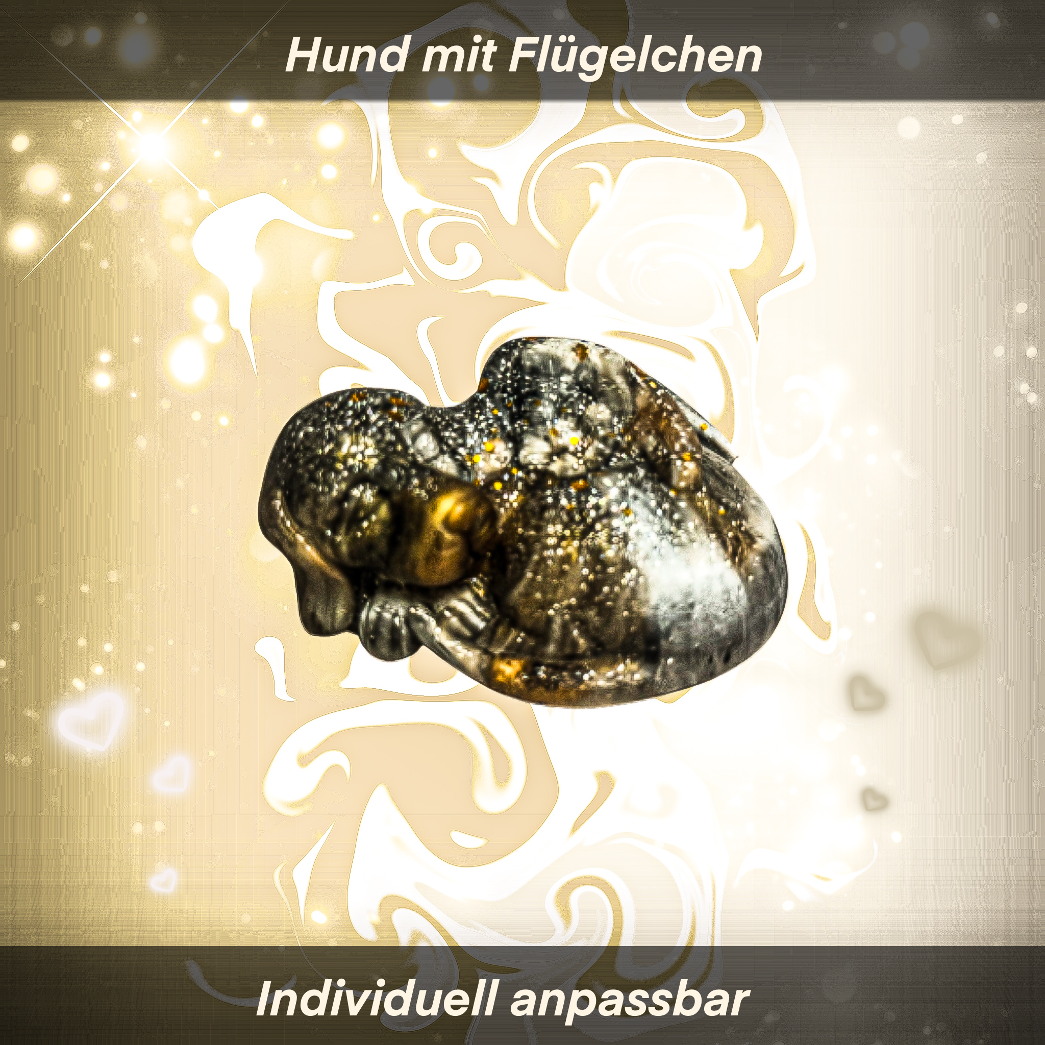 Hund mit Flügelchen