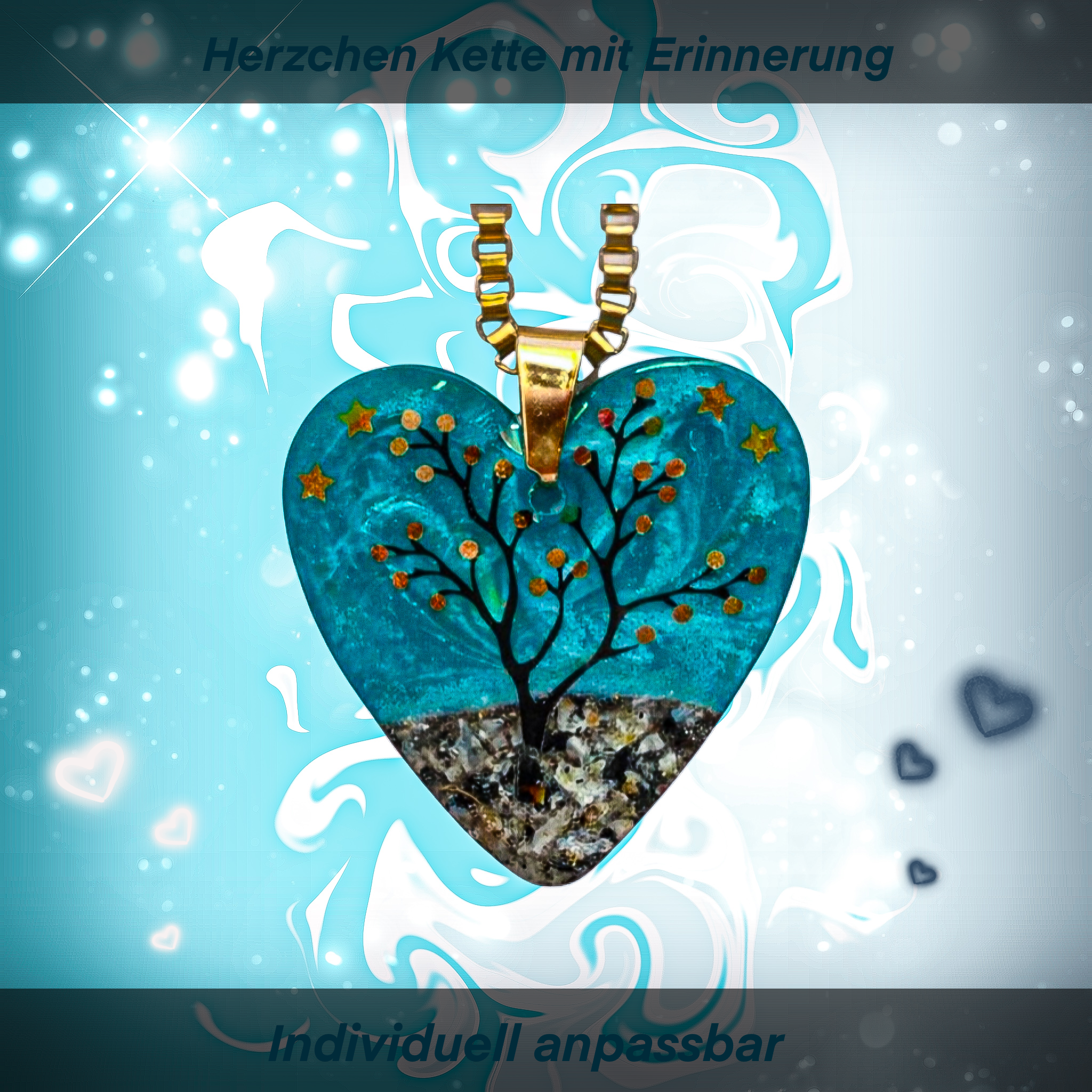 Herzchen Kette mit Erinnerung