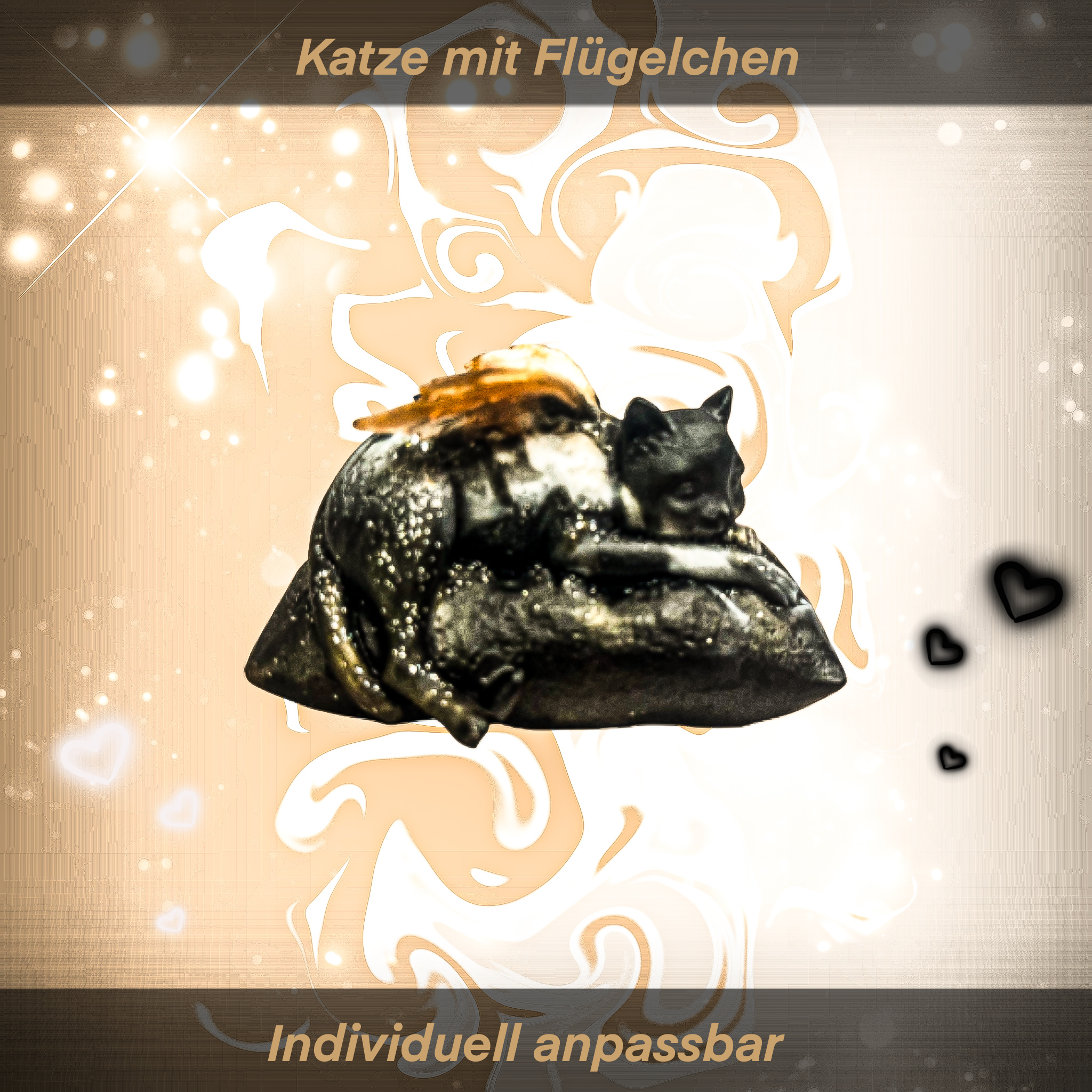 Katze mit Flügelchen