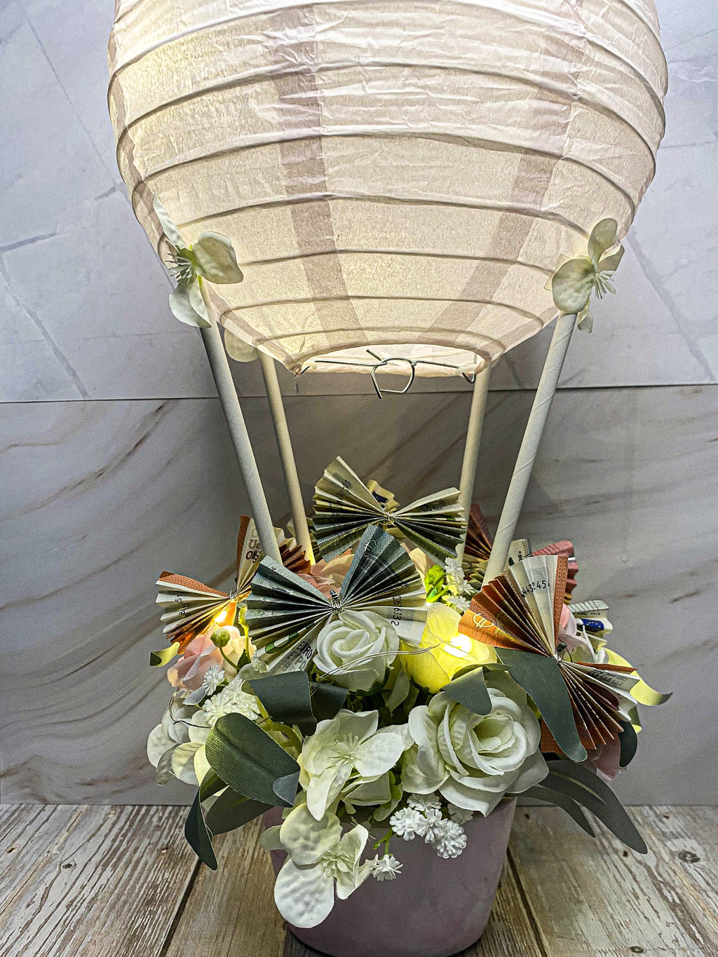 Geschenkidee "Heißluftballon"