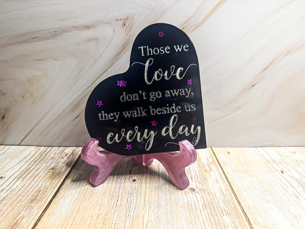 Herz mit Ständer "Beside us"