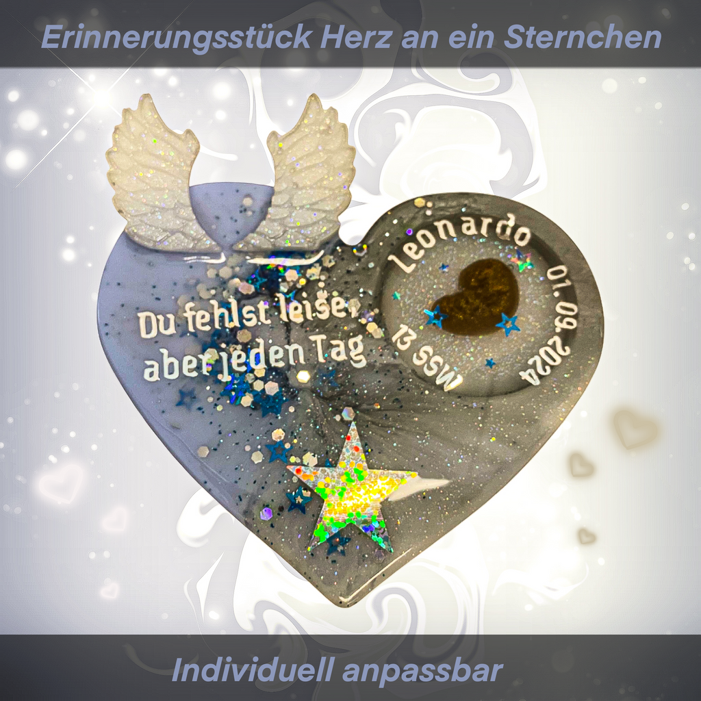 Erinnerungsstück "Herz an ein Sternchen"