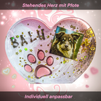 Stehendes Herz mit Pfote