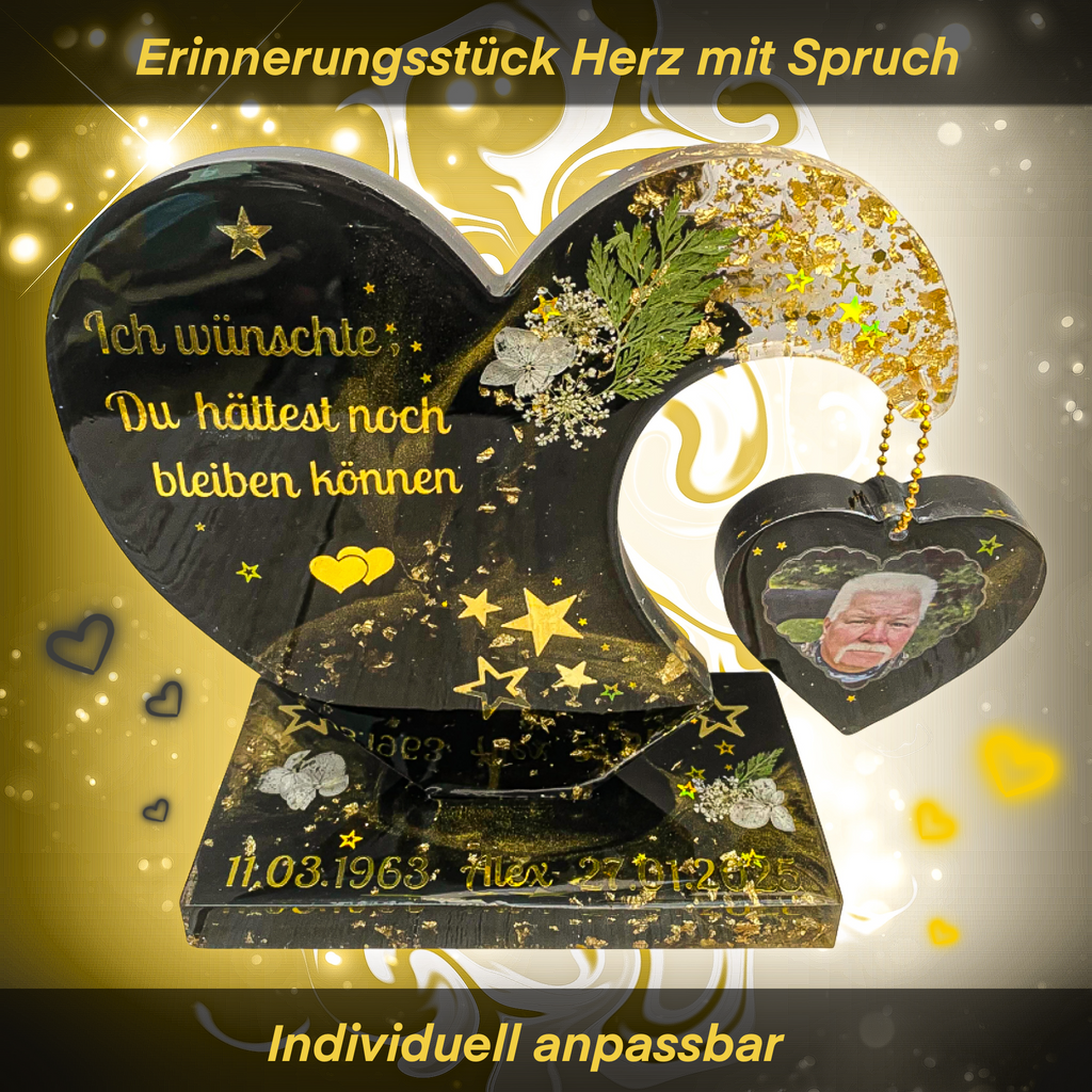 Erinnerungsstück "Herz mit Spruch"